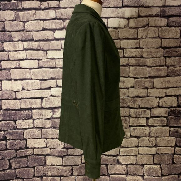 Karen Scott Green Fully Lined Jacket Size M - Picture 8 of 9